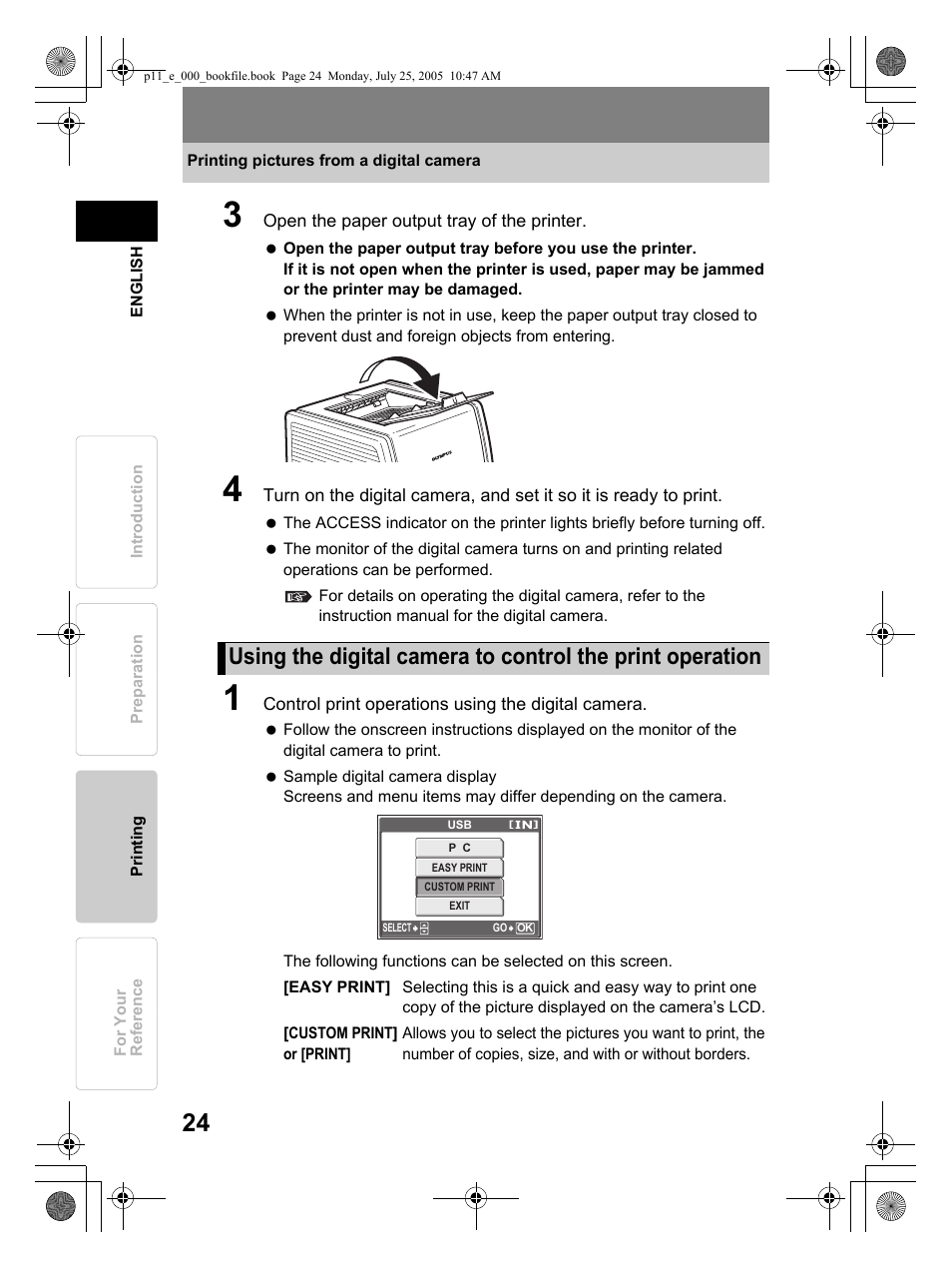 Olympus P-11 User Manual | Page 24 / 164