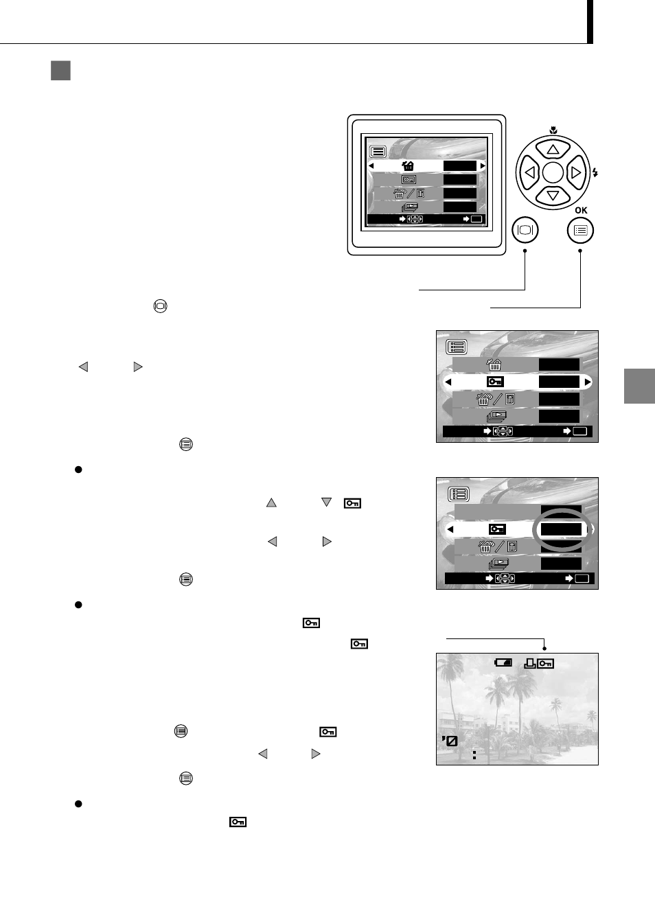 Íschutz gegen unbeabsichtigte bildlöschungen, Schreibschutz) | Olympus C-1 D-150 User Manual | Page 103 / 146