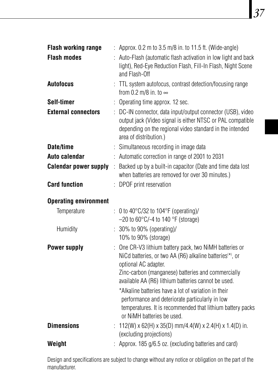 Olympus C-1 D-150 User Manual | Page 37 / 146
