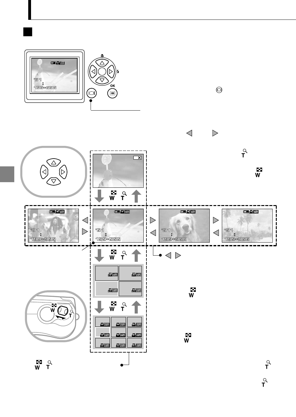 Í bildaufruf für die wiedergabe, Bedienungsschritte | Olympus C-1 D-150 User Manual | Page 98 / 146