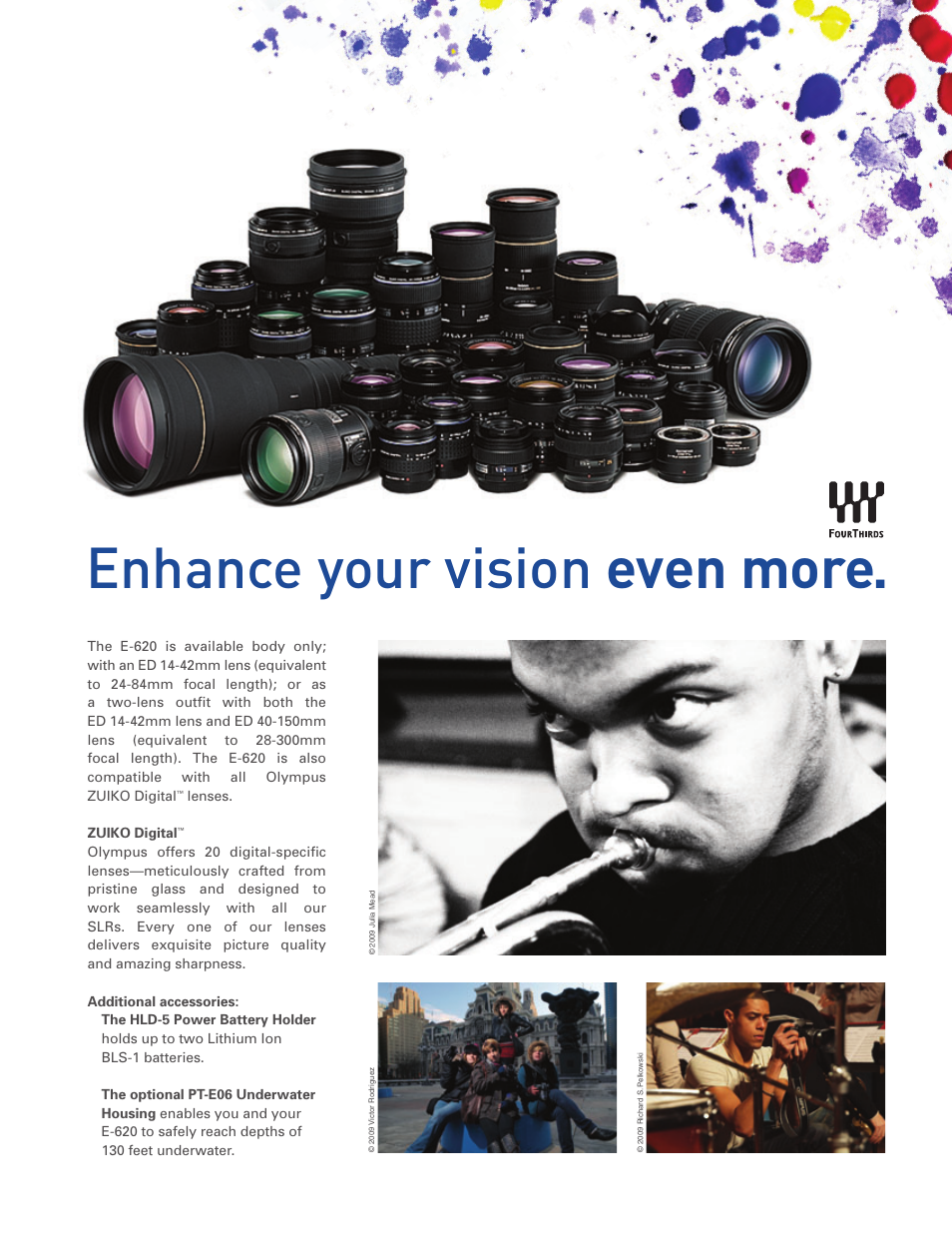 Enhance your vision even more | Olympus E-620 User Manual | Page 11 / 16