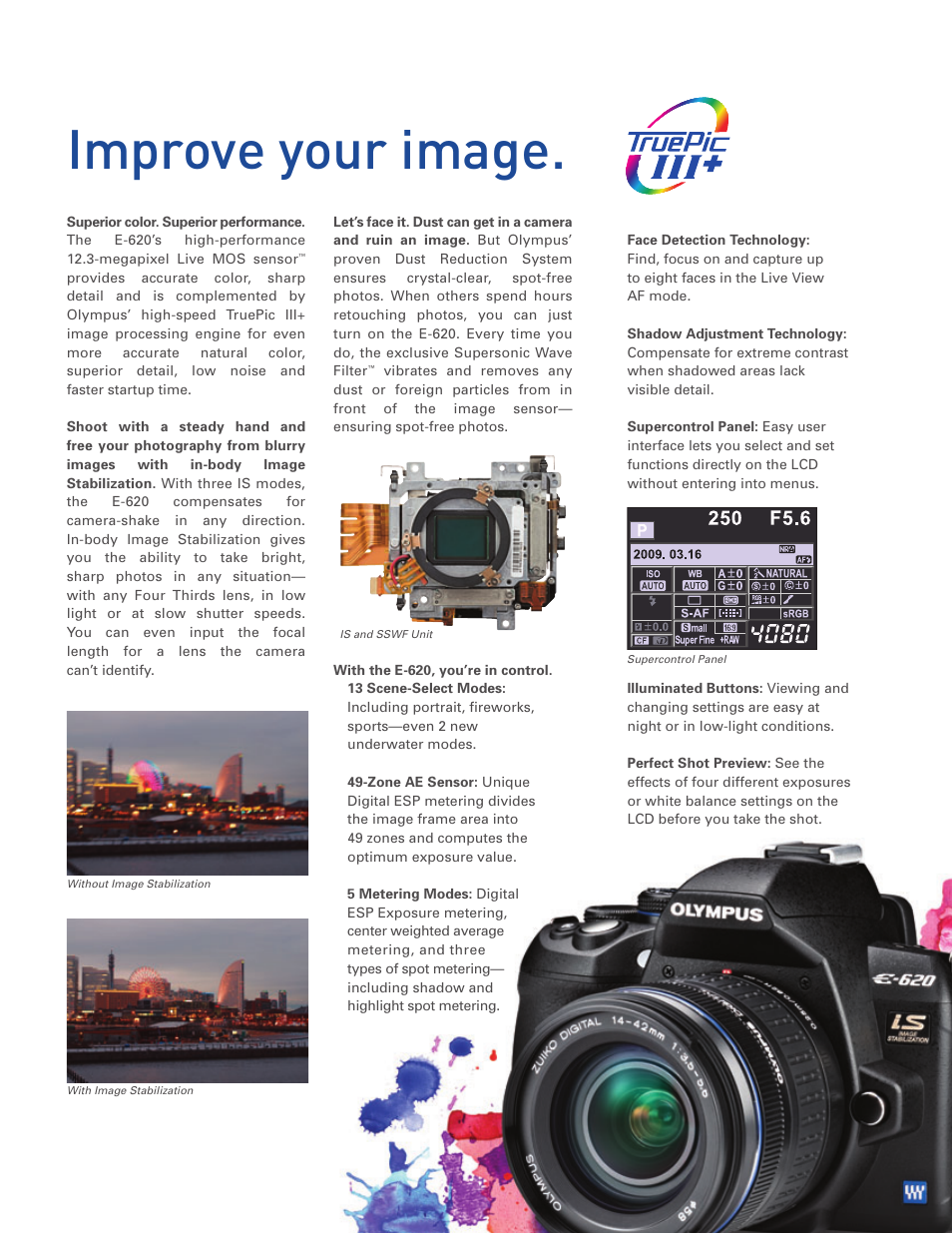 Improve your image | Olympus E-620 User Manual | Page 7 / 16