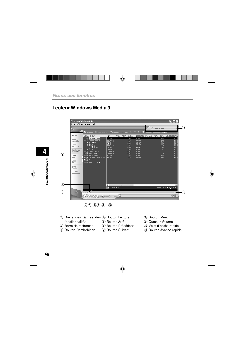 Lecteur windows media 9 | Olympus WS-300M User Manual | Page 134 / 264
