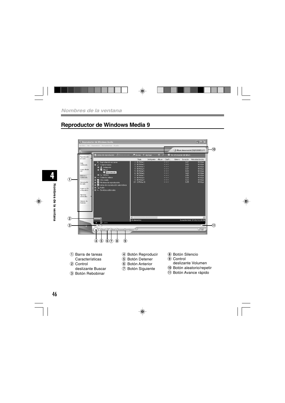 Reproductor de windows media 9 | Olympus WS-300M User Manual | Page 222 / 264