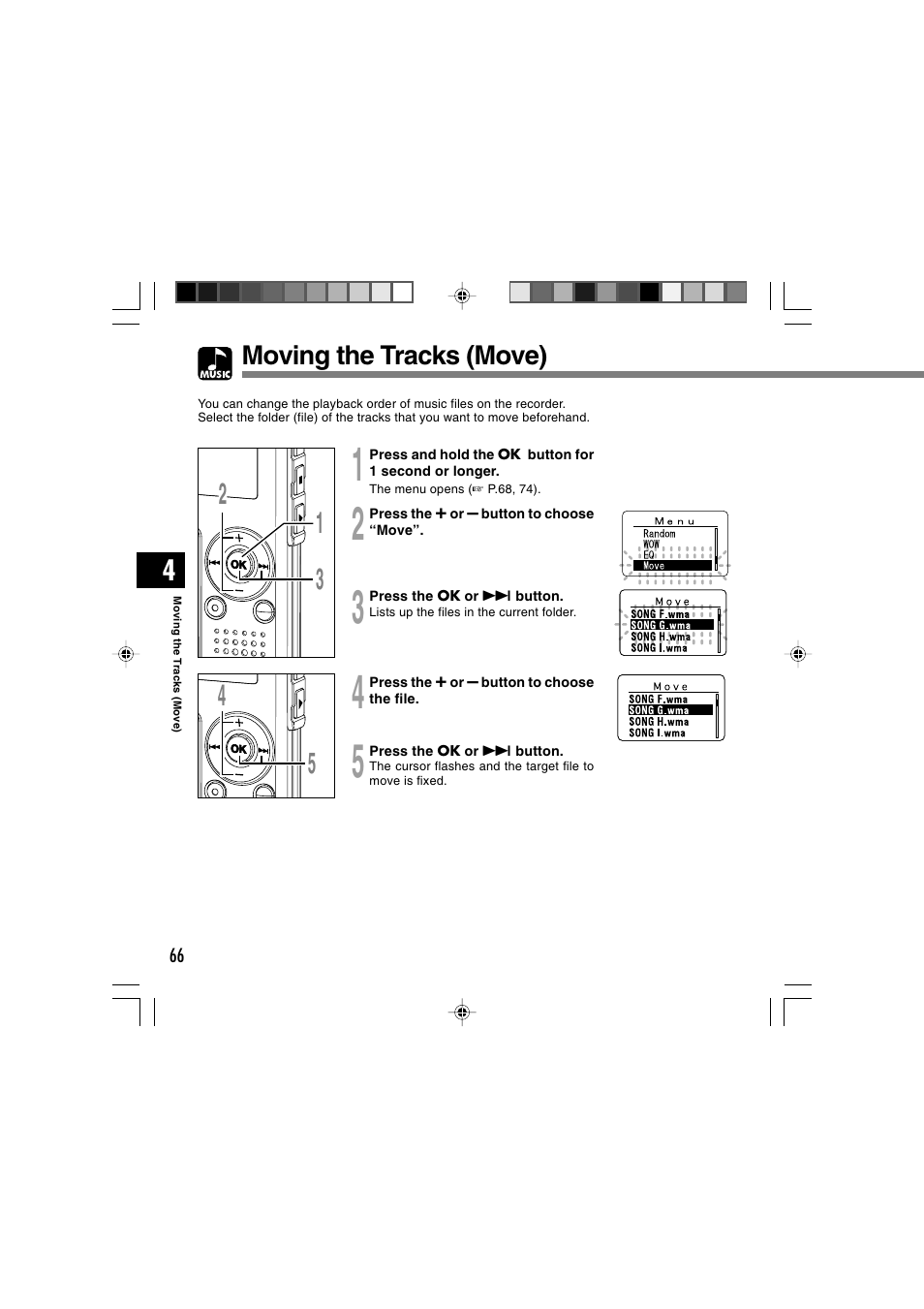 Moving the tracks (move) | Olympus WS-300M User Manual | Page 66 / 264