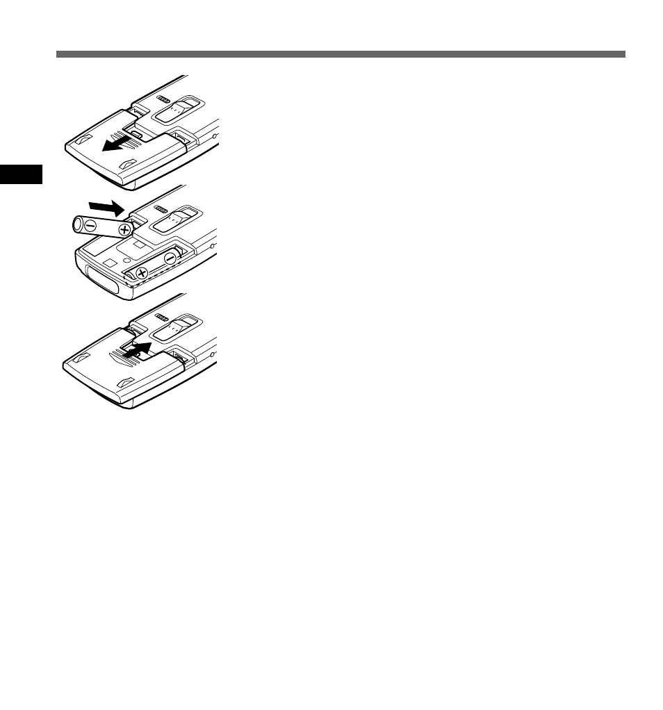 Inserting batteries | Olympus DS-3000 User Manual | Page 10 / 57