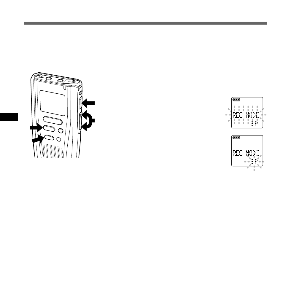 Recording modes | Olympus DS-3000 User Manual | Page 22 / 57