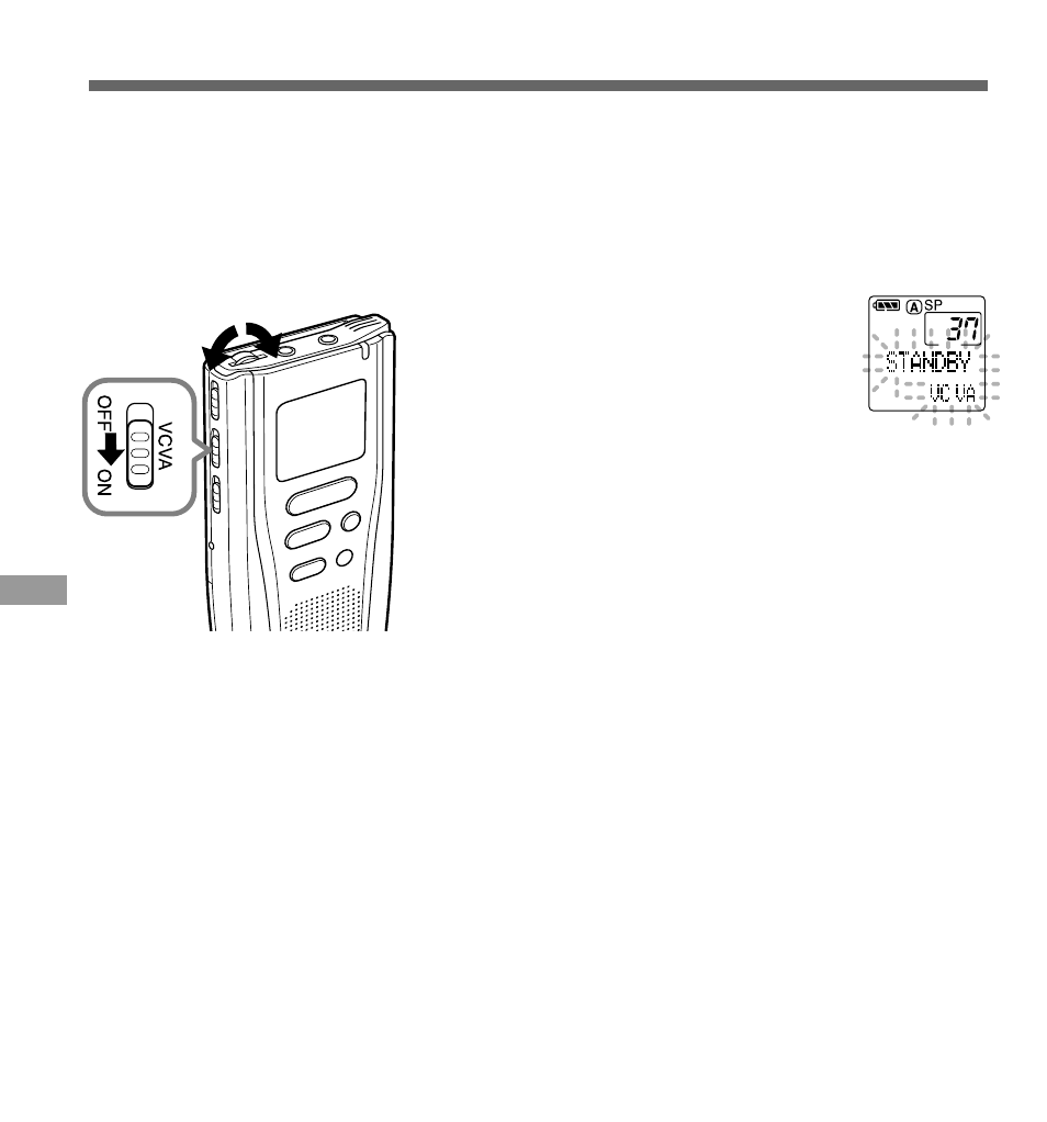 Using the variable control voice actuator (vcva) | Olympus DS-3000 User Manual | Page 30 / 57