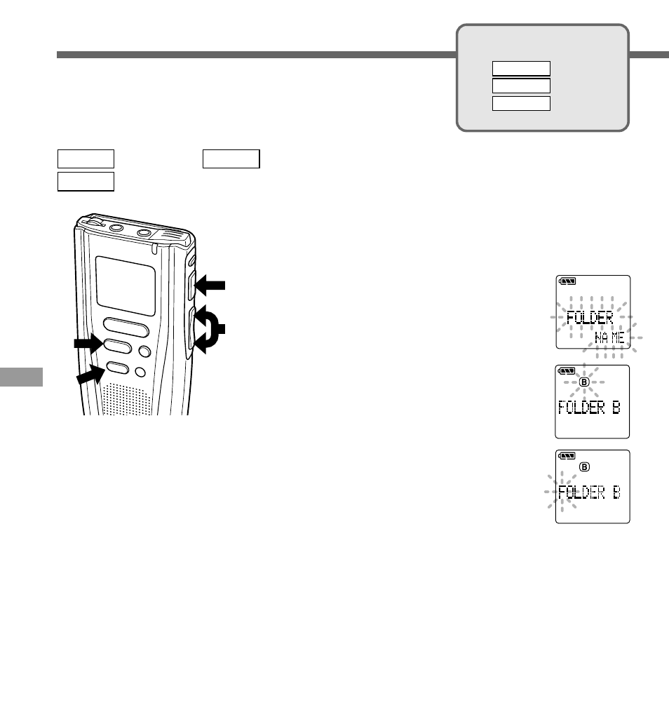 Assigning folder names | Olympus DS-3000 User Manual | Page 38 / 57