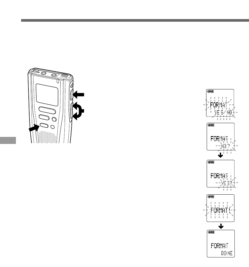 Formatting smartmedia | Olympus DS-3000 User Manual | Page 46 / 57