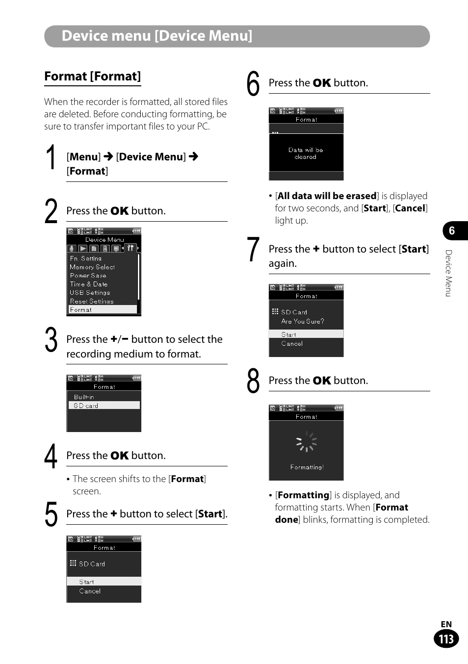 Olympus LS-100 User Manual | Page 113 / 135