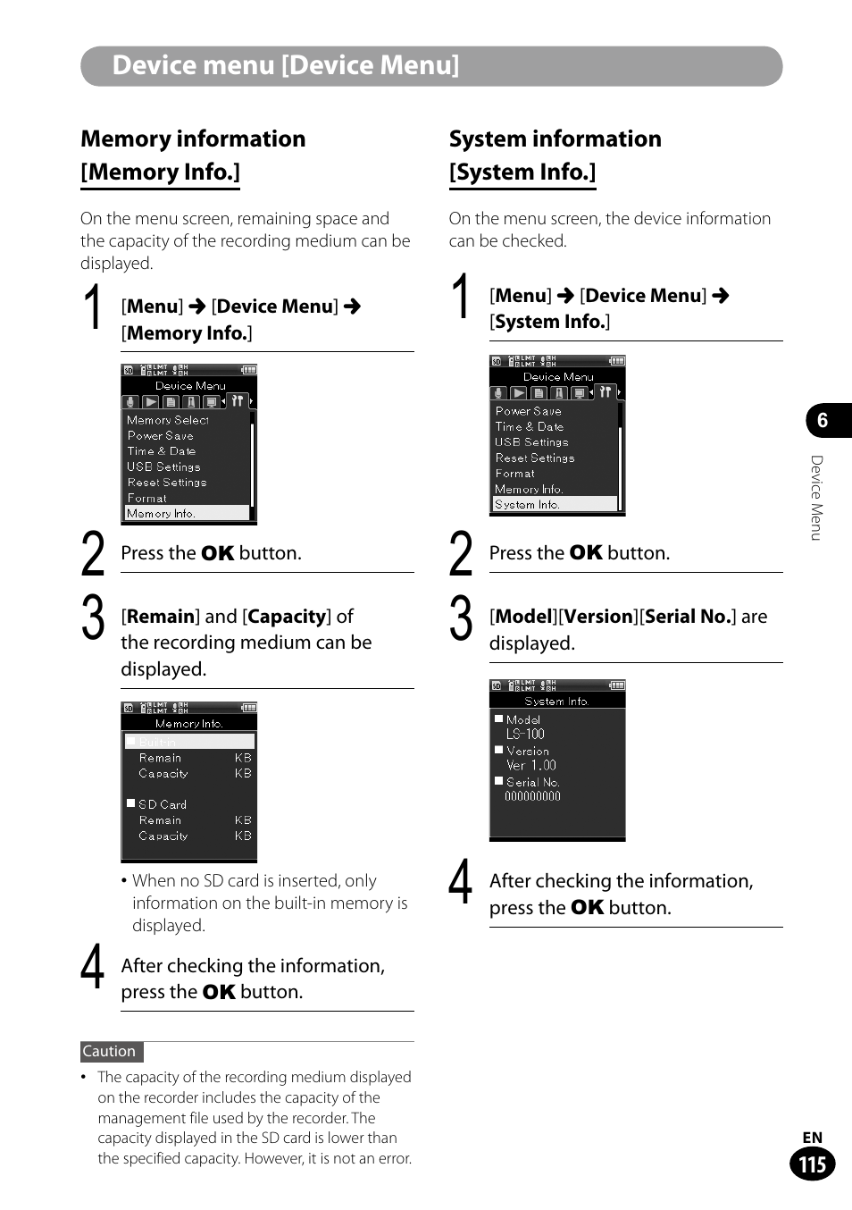 Olympus LS-100 User Manual | Page 115 / 135