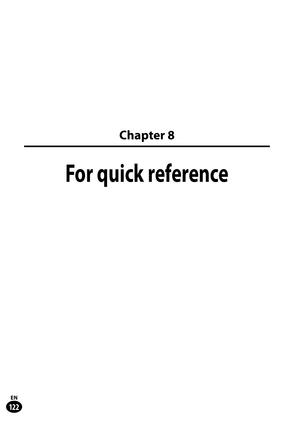 For quick reference | Olympus LS-100 User Manual | Page 122 / 135