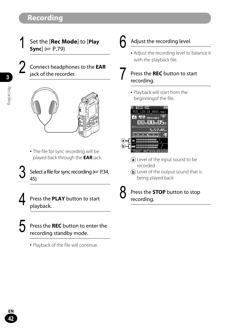 Olympus LS-100 User Manual | Page 42 / 135