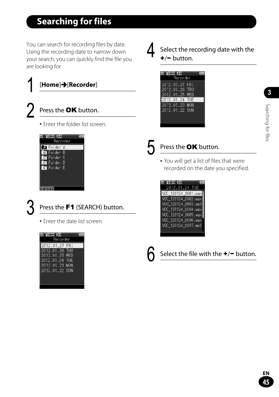 Olympus LS-100 User Manual | Page 45 / 135