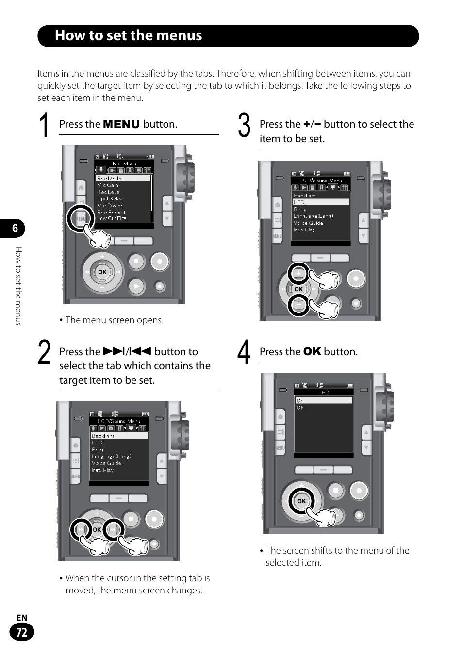 Olympus LS-100 User Manual | Page 72 / 135