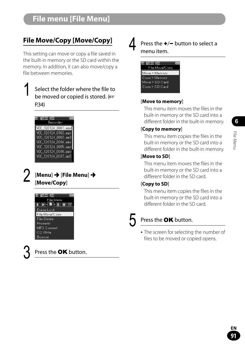 Olympus LS-100 User Manual | Page 91 / 135