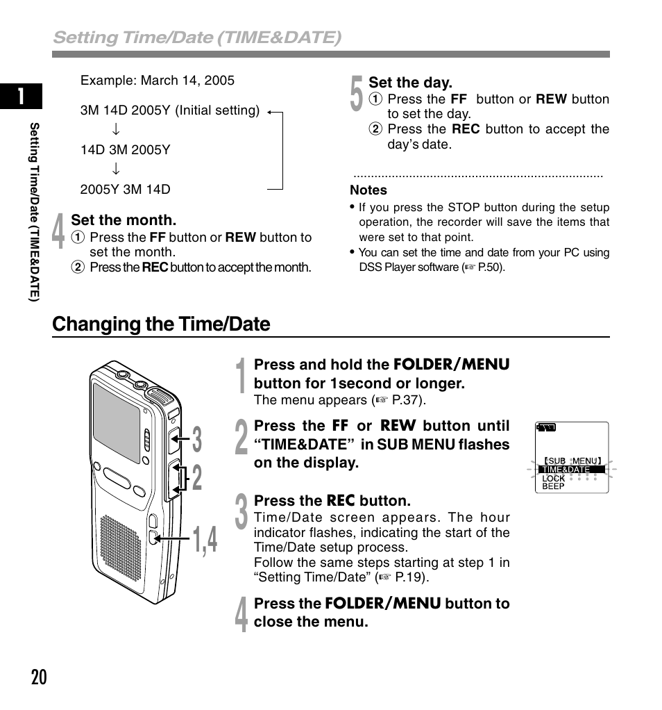 Olympus DS-3300 User Manual | Page 20 / 94