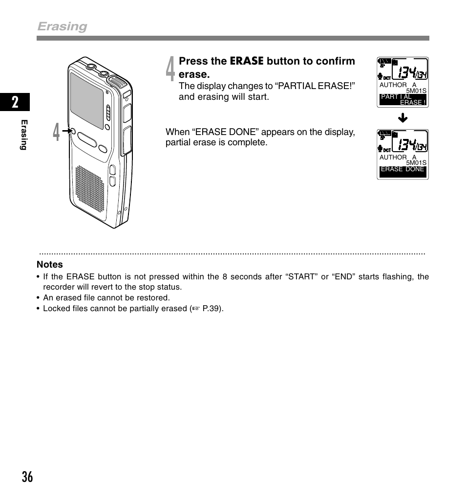 Olympus DS-3300 User Manual | Page 36 / 94