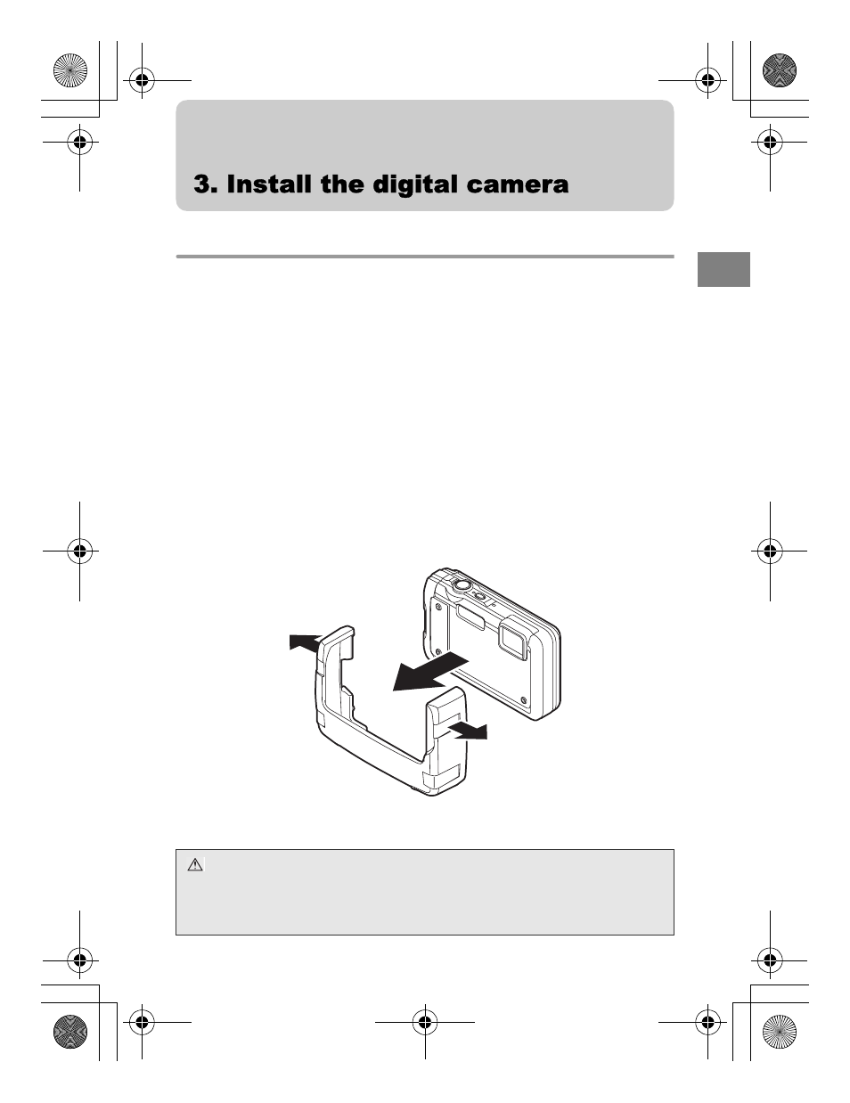 Install the digital camera, Check the digital camera | Olympus PT 048 User Manual | Page 15 / 32