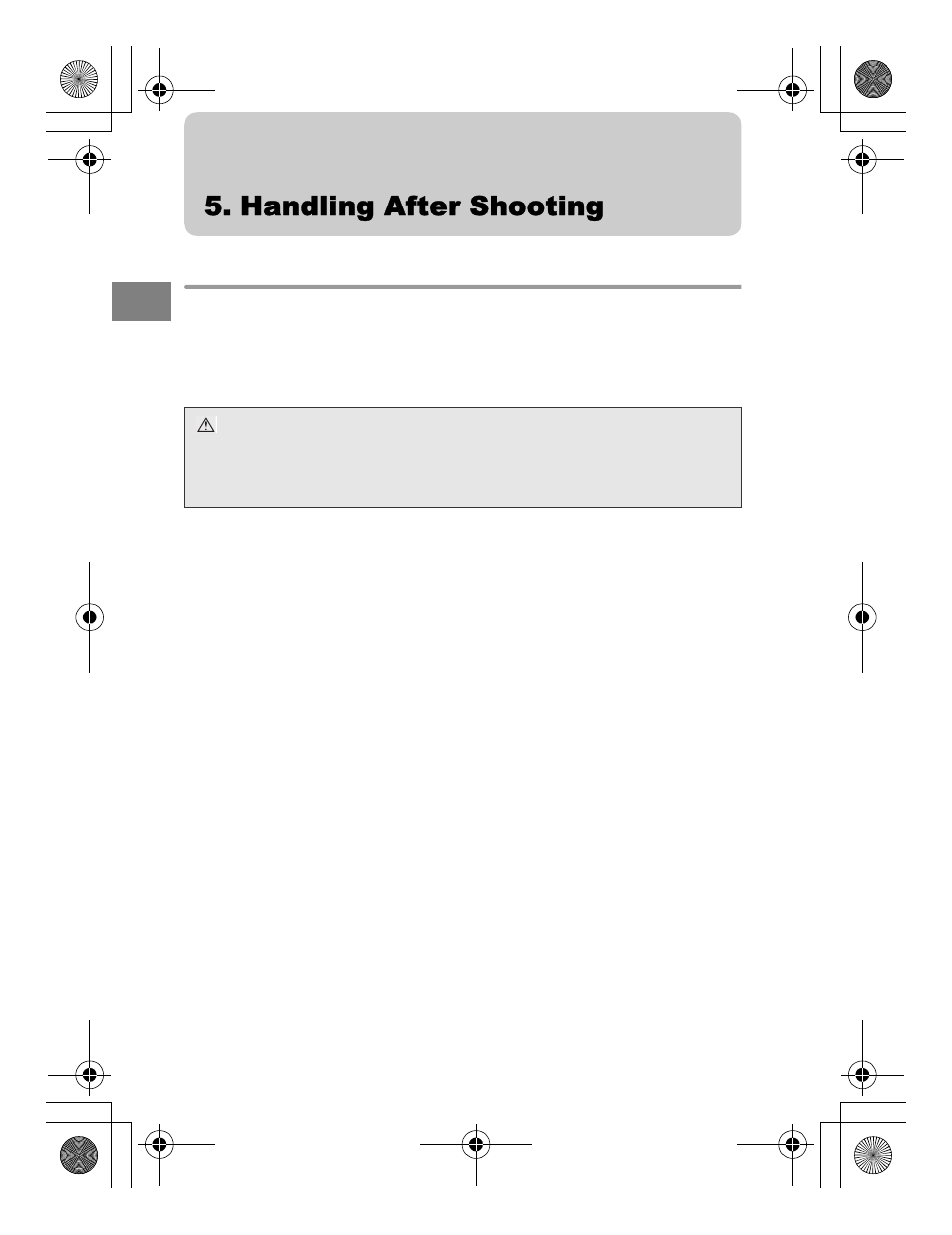 Handling after shooting, Wipe off any waterdrop | Olympus PT 048 User Manual | Page 22 / 32