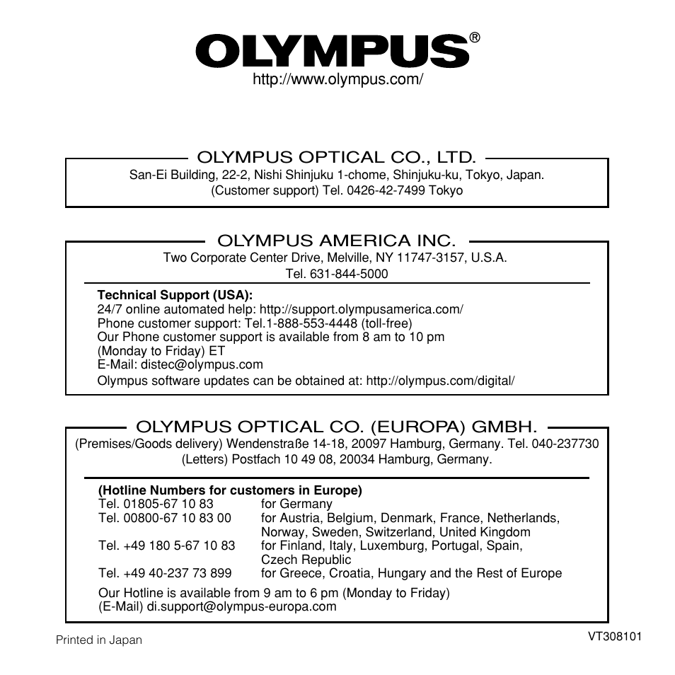 Olympus CAMEDIA BU-200 User Manual | Page 52 / 52