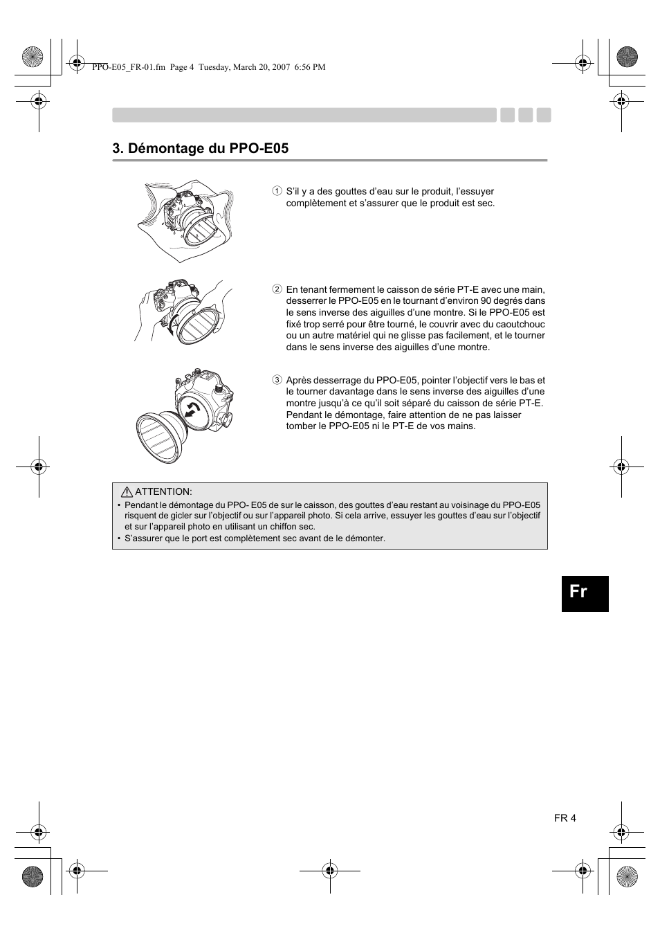 Démontage du ppo-e05 | Olympus PPO-E05 User Manual | Page 21 / 60