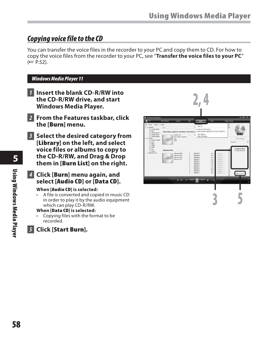 Olympus WS-500M User Manual | Page 58 / 72
