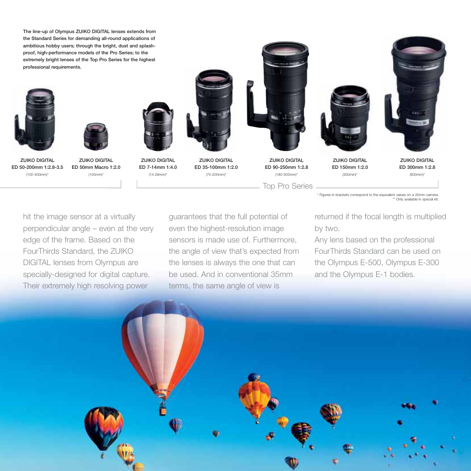 Top pro series | Olympus E-500 User Manual | Page 9 / 12