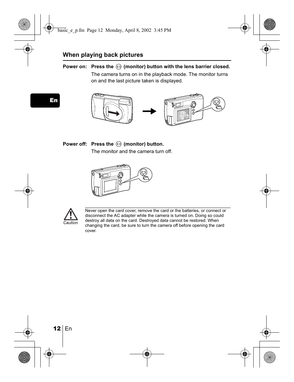Olympus C-300 Zoom  EN User Manual | Page 12 / 172