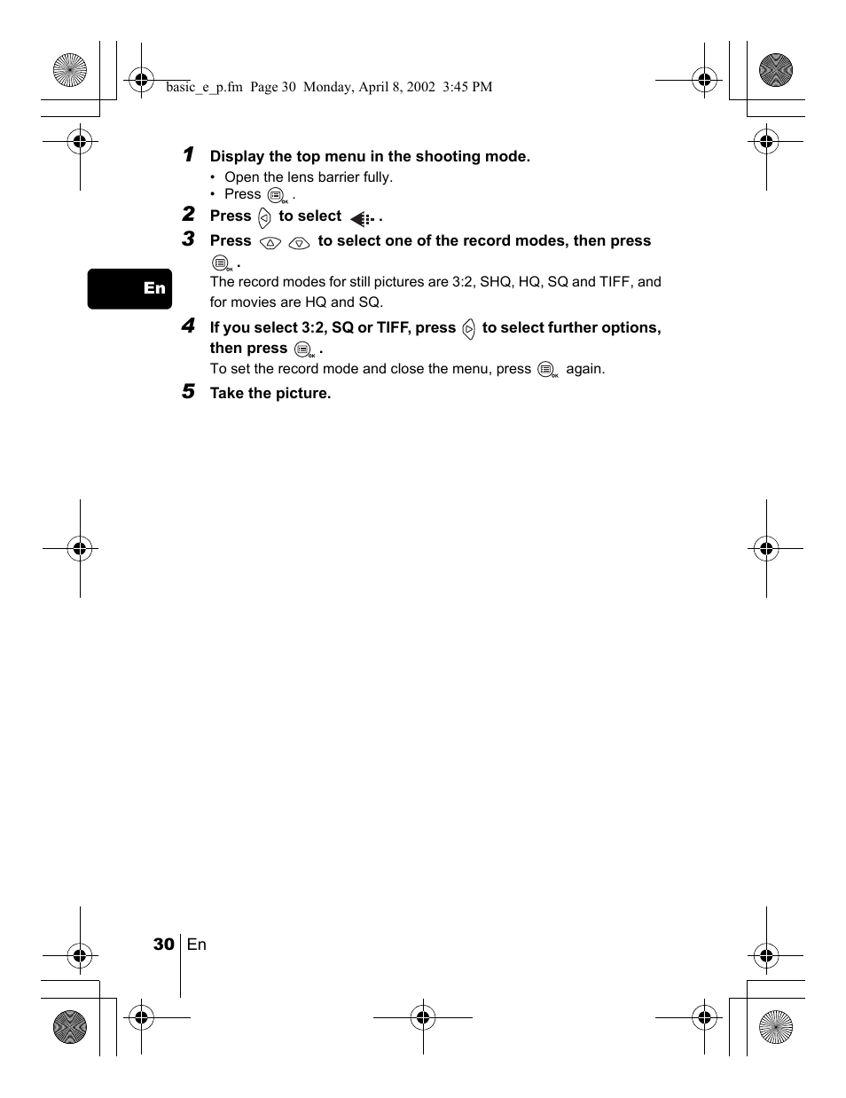 Olympus C-300 Zoom  EN User Manual | Page 30 / 172
