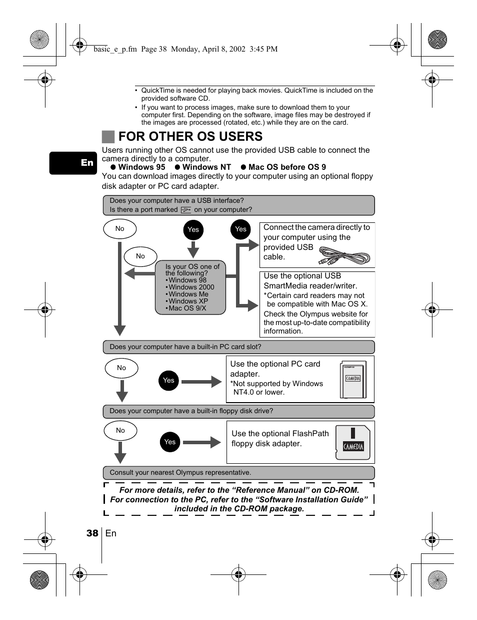 Jfor other os users | Olympus C-300 Zoom  EN User Manual | Page 38 / 172