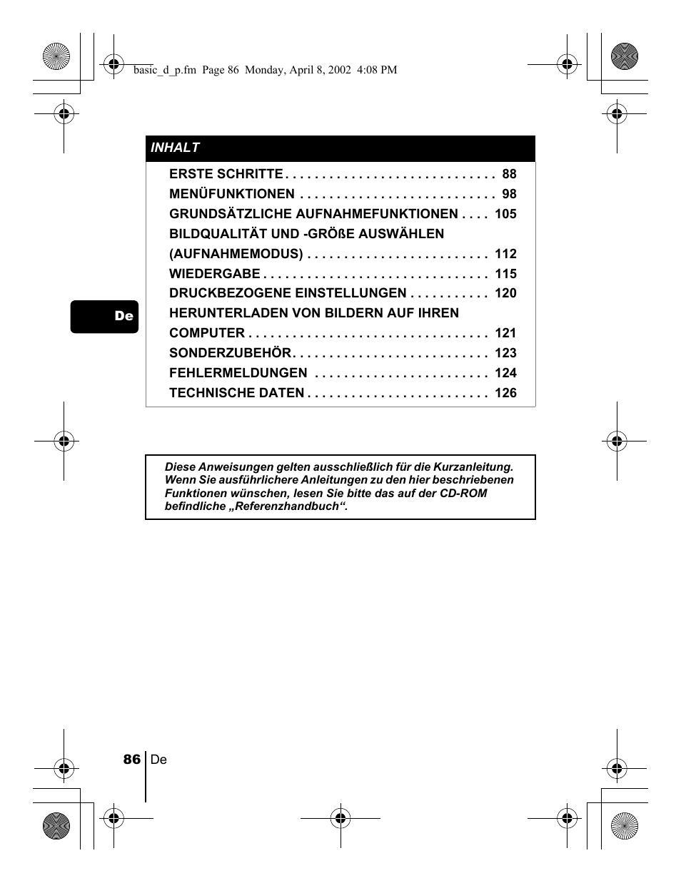 Olympus C-300 Zoom  EN User Manual | Page 86 / 172