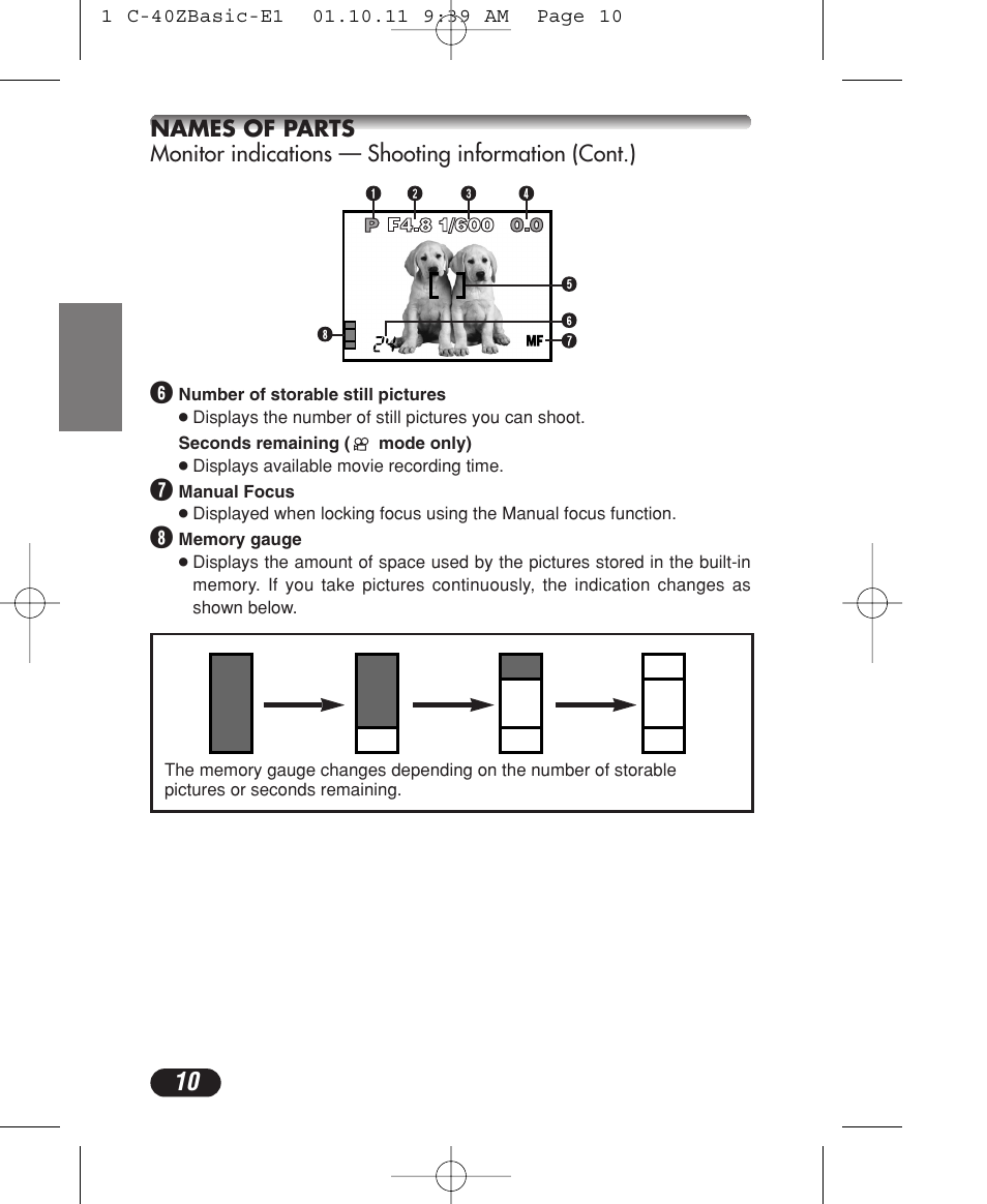 Olympus CAMEDIA C-40 ZOOM User Manual | Page 10 / 180