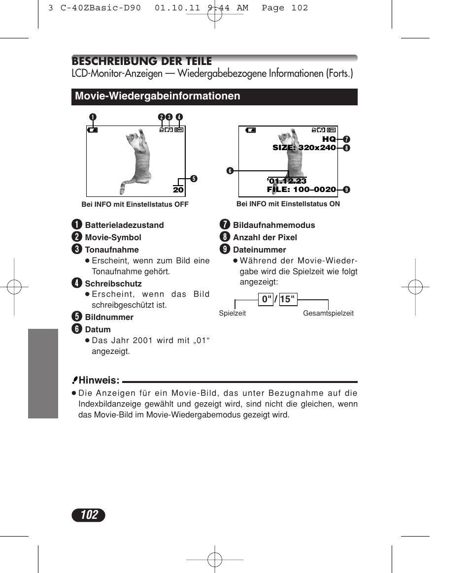 Olympus CAMEDIA C-40 ZOOM User Manual | Page 102 / 180