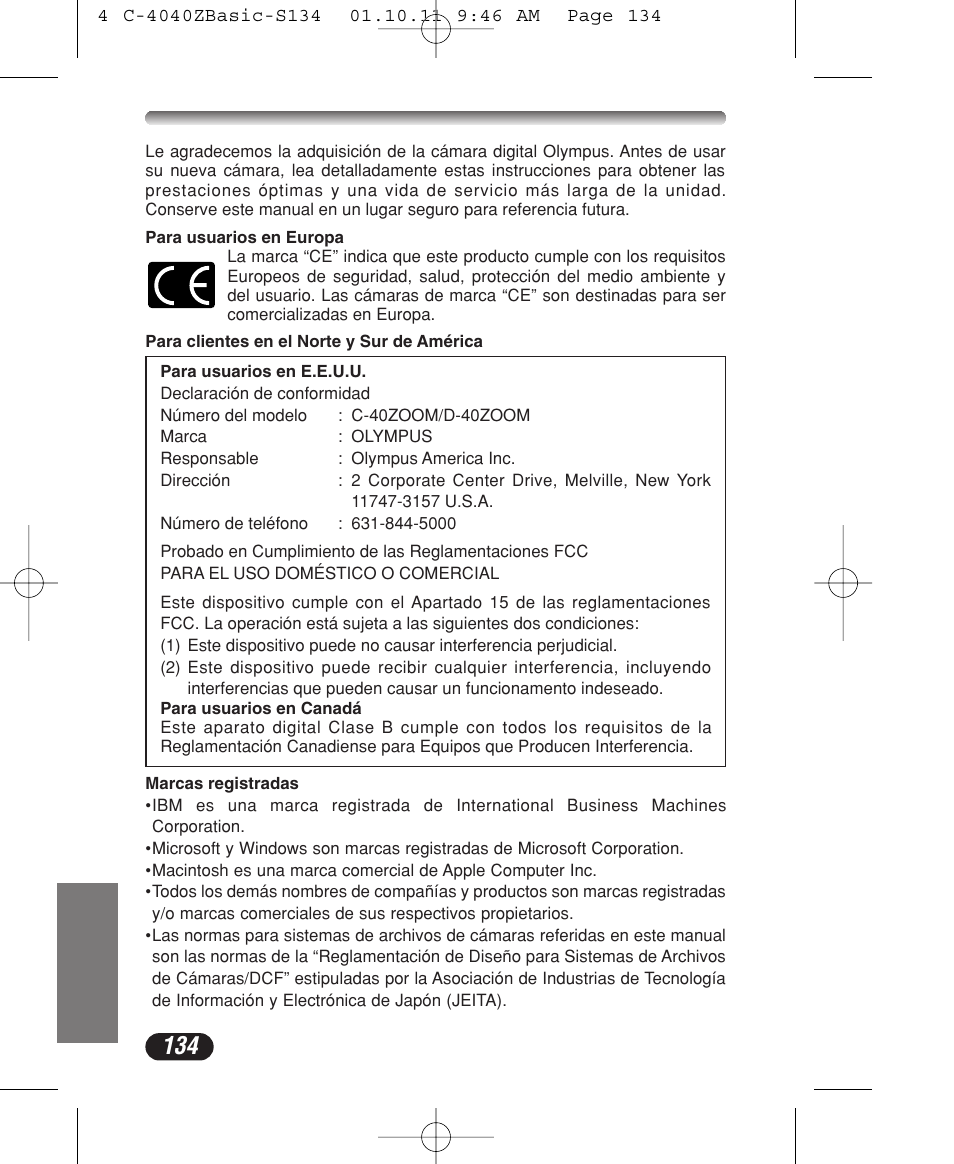 Olympus CAMEDIA C-40 ZOOM User Manual | Page 134 / 180