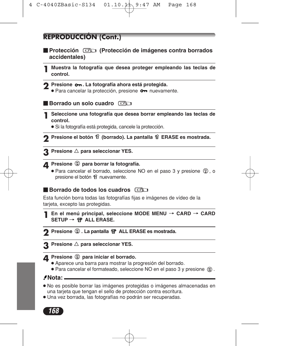 Olympus CAMEDIA C-40 ZOOM User Manual | Page 168 / 180