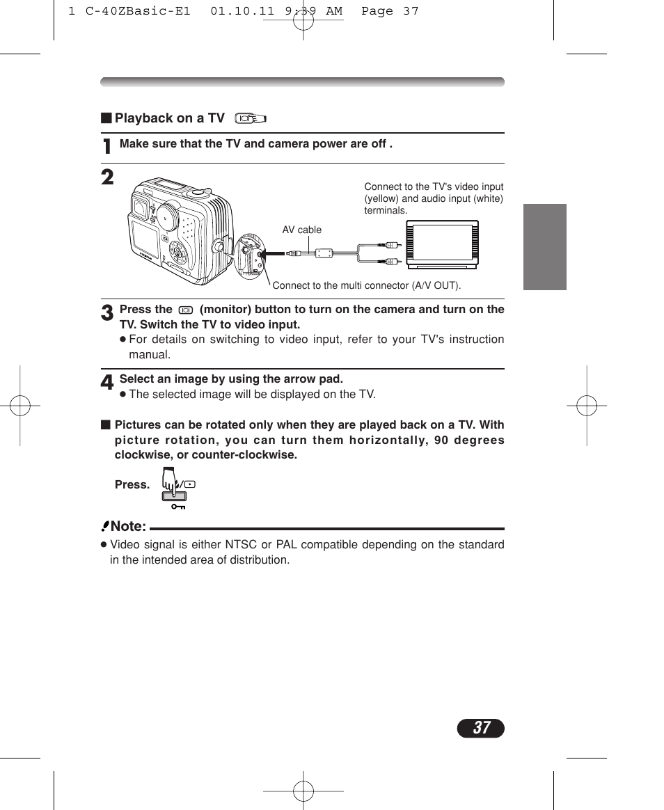 Olympus CAMEDIA C-40 ZOOM User Manual | Page 37 / 180