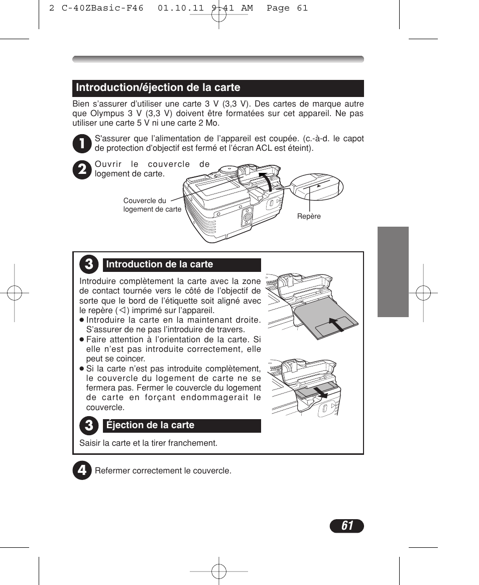 Olympus CAMEDIA C-40 ZOOM User Manual | Page 61 / 180