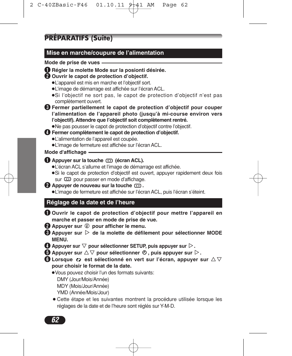 Olympus CAMEDIA C-40 ZOOM User Manual | Page 62 / 180
