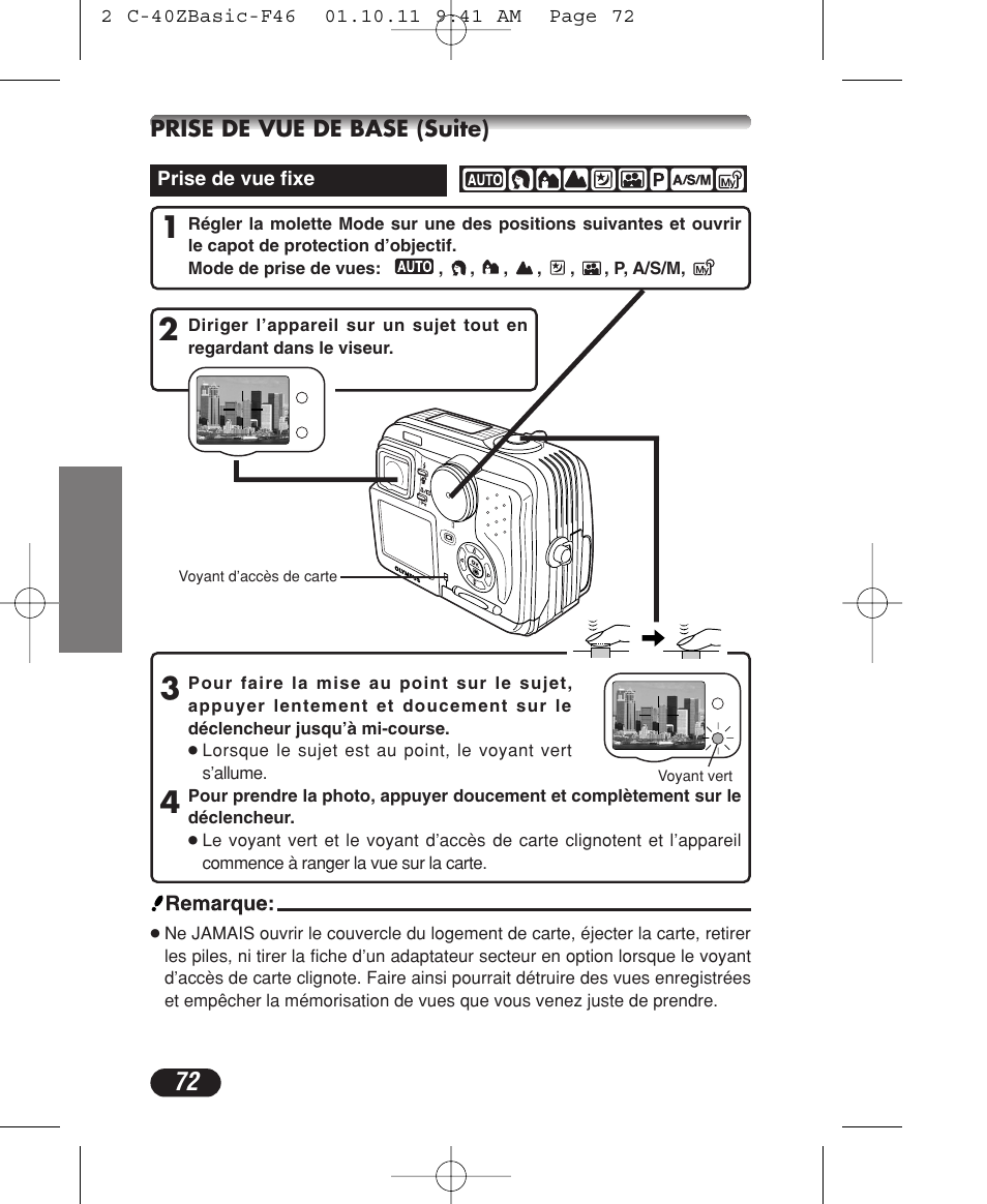 Olympus CAMEDIA C-40 ZOOM User Manual | Page 72 / 180