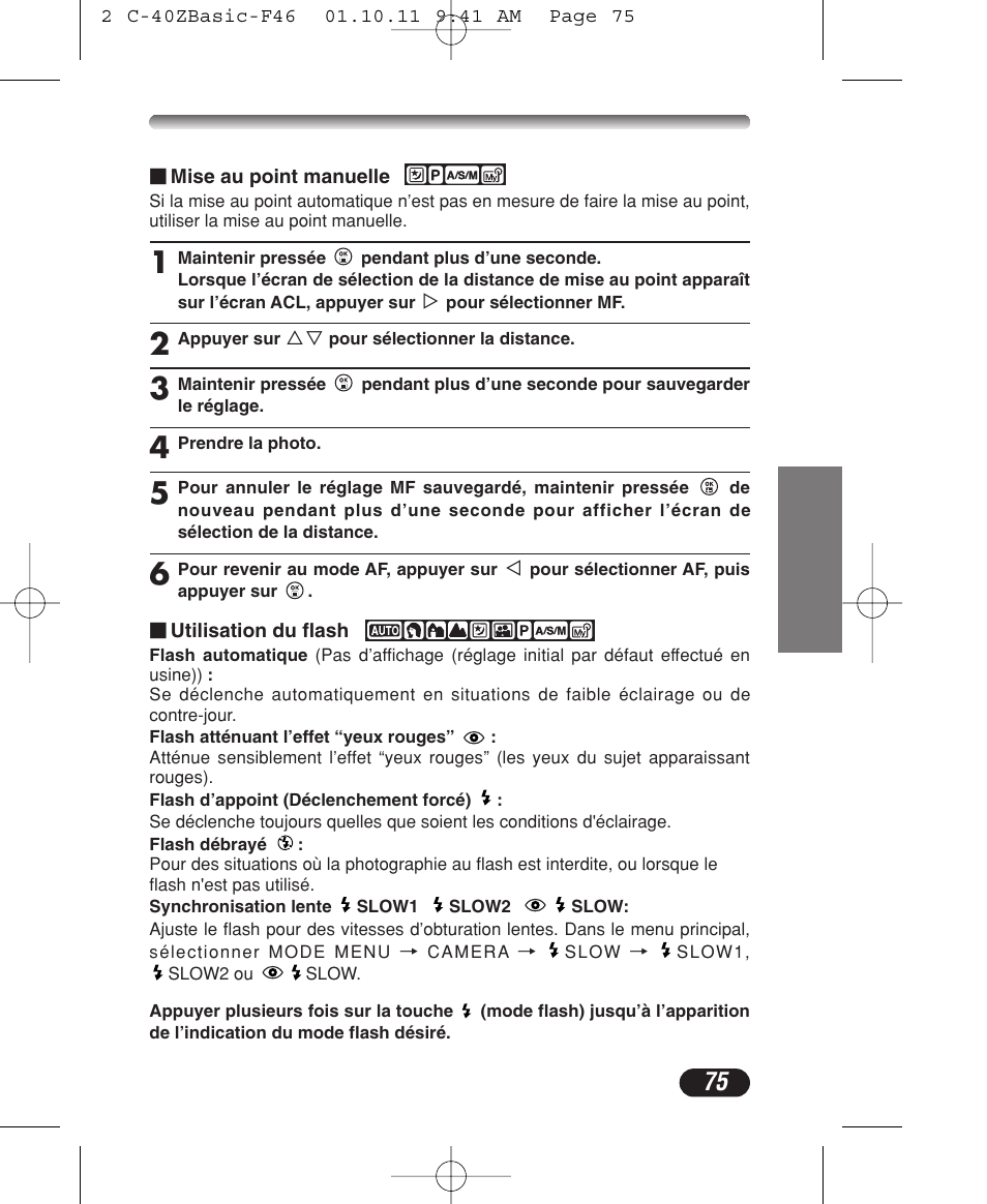 Olympus CAMEDIA C-40 ZOOM User Manual | Page 75 / 180