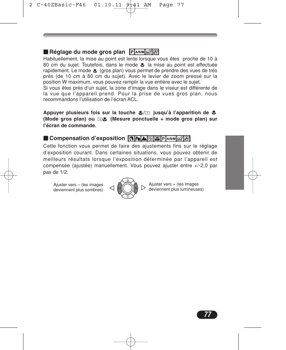 Olympus CAMEDIA C-40 ZOOM User Manual | Page 77 / 180