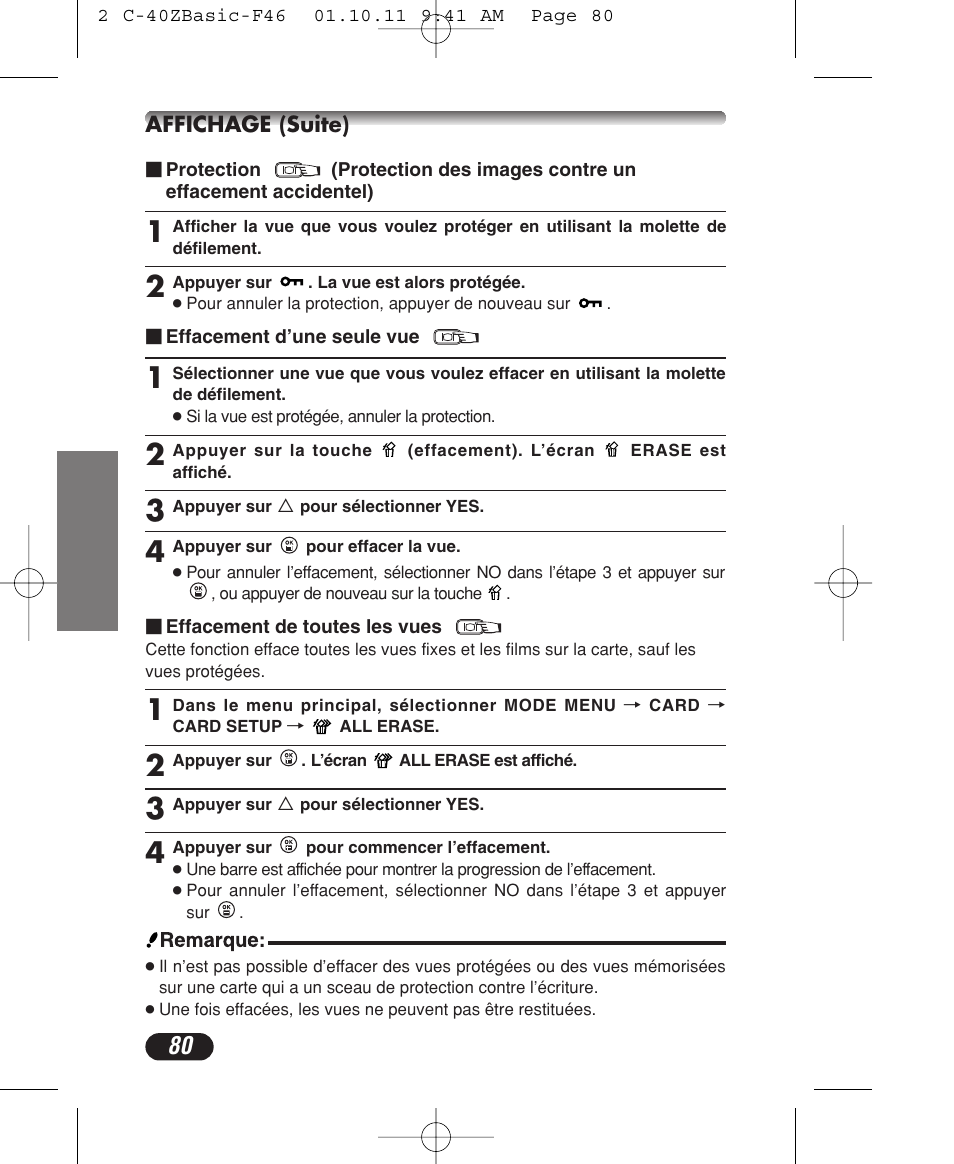 Olympus CAMEDIA C-40 ZOOM User Manual | Page 80 / 180
