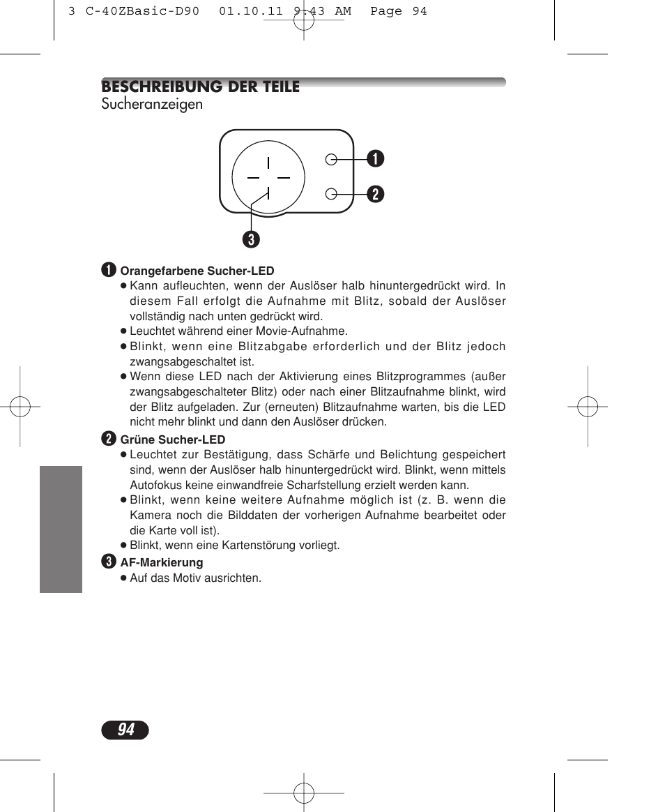 Olympus CAMEDIA C-40 ZOOM User Manual | Page 94 / 180