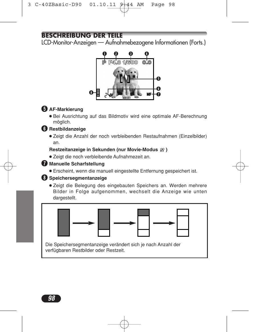 Olympus CAMEDIA C-40 ZOOM User Manual | Page 98 / 180