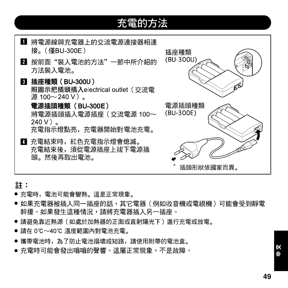 Olympus BU-300 User Manual | Page 49 / 52