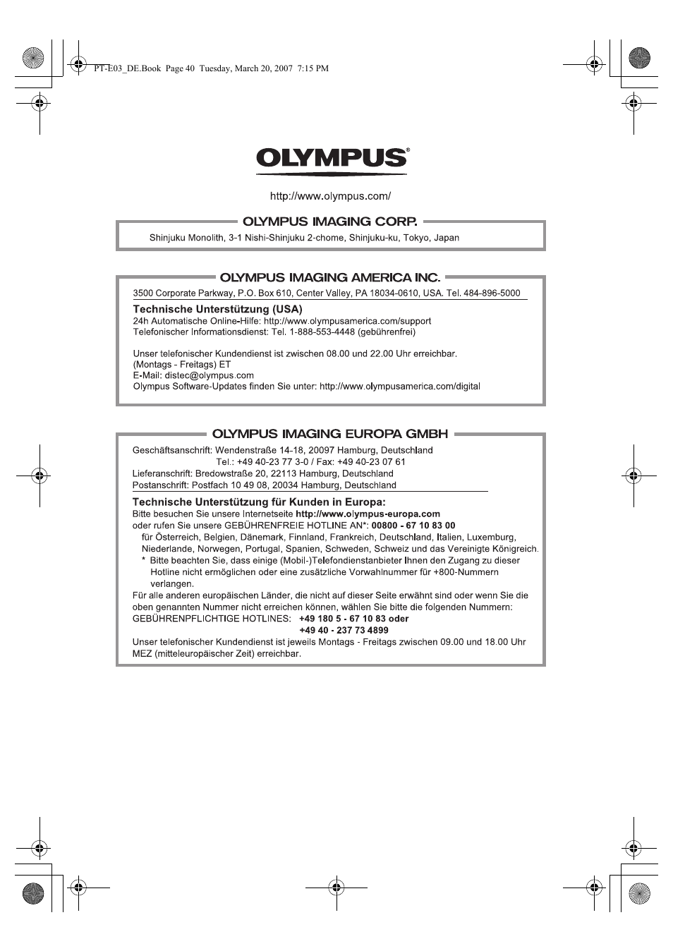 Olympus PT E03 User Manual | Page 161 / 284