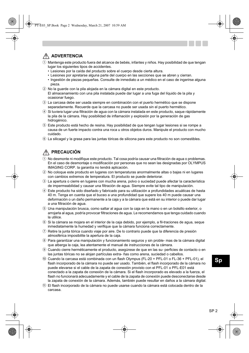 Olympus PT E03 User Manual | Page 163 / 284