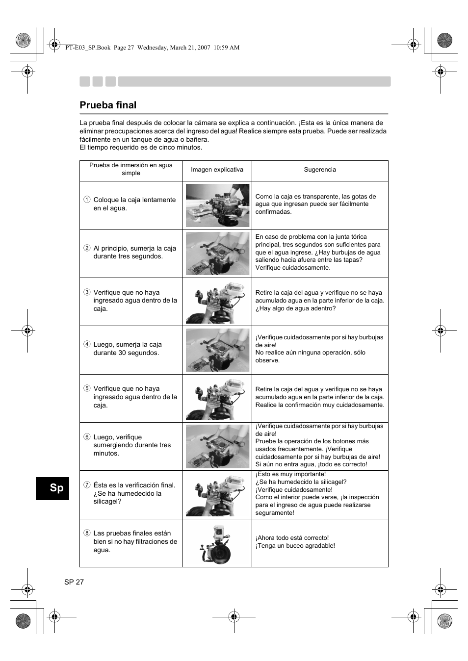 Prueba final | Olympus PT E03 User Manual | Page 188 / 284